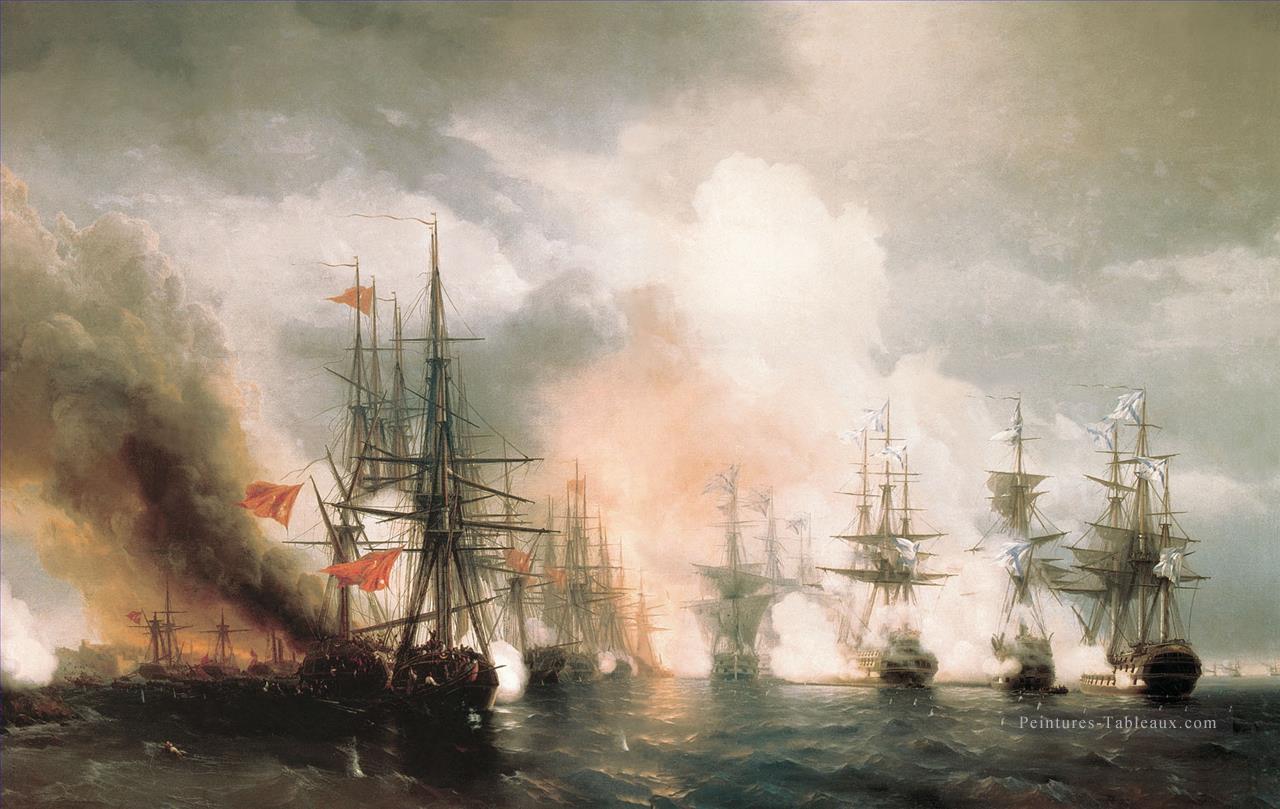aivazovskiy sinopskiy bataille 1853 Peintures à l'huile